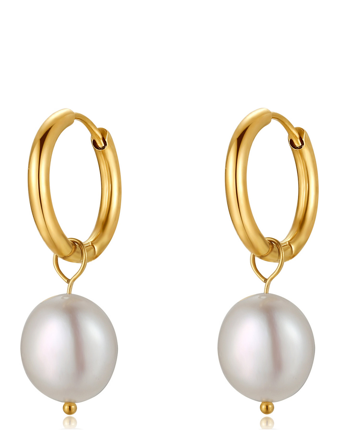 BY JOLIMA Sienna Mini Pearl Ohrring Gold - One Size - Damen