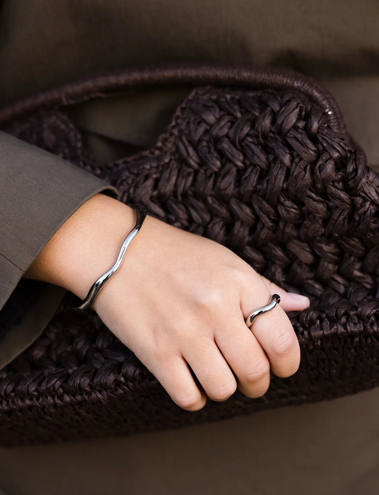 By Jolima Wave Ring, 1.8 cm, Silver, Smykker > Ringe, Dame