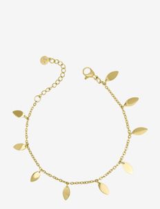 Leaf bracelet - kædearmbånd - gold