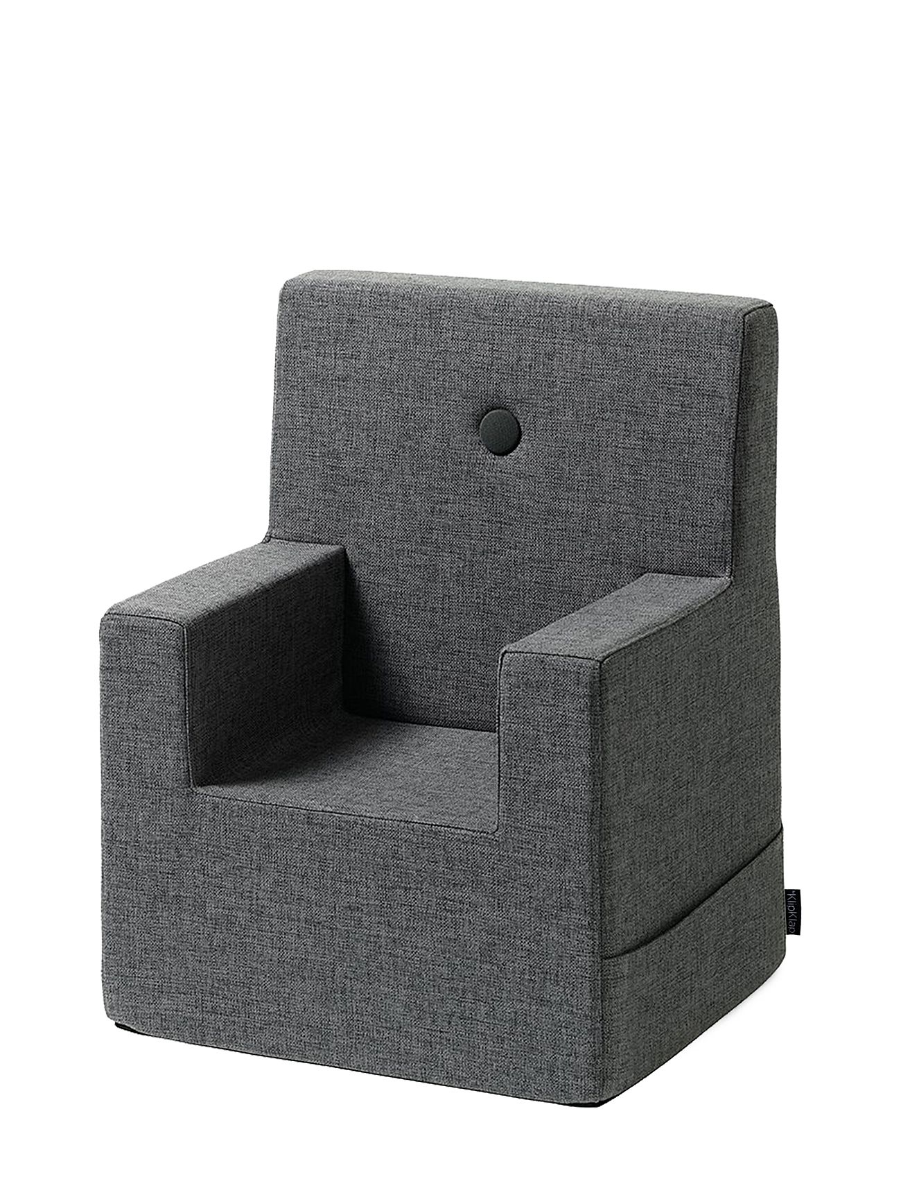 Kk Kids Chair Xl - Blue Grey W. Grey Home Furniture Pouffes Grey By KlipKlap