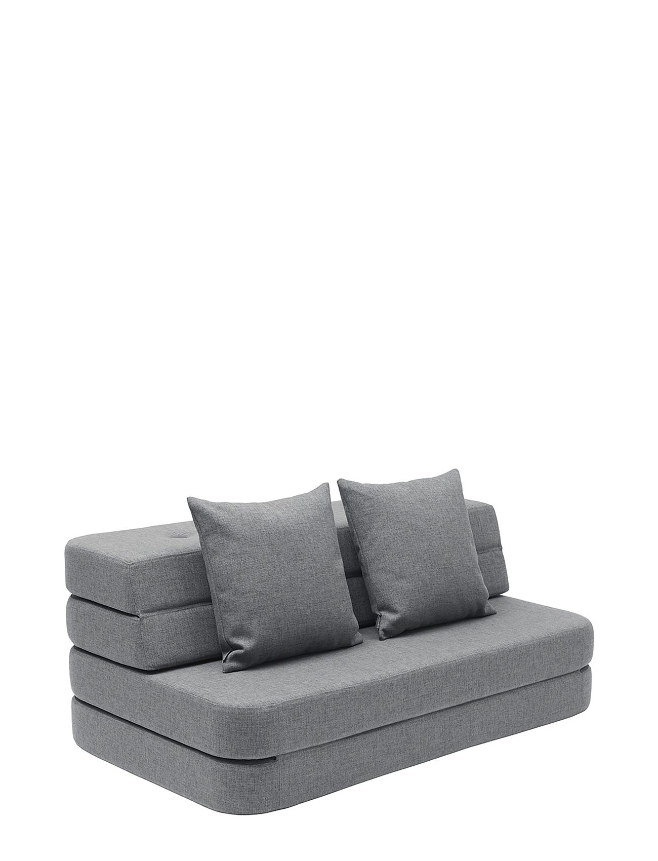 Kk 3 Fold Sofa - Blue Grey W. Grey Home Furniture Pouffes Grey By KlipKlap