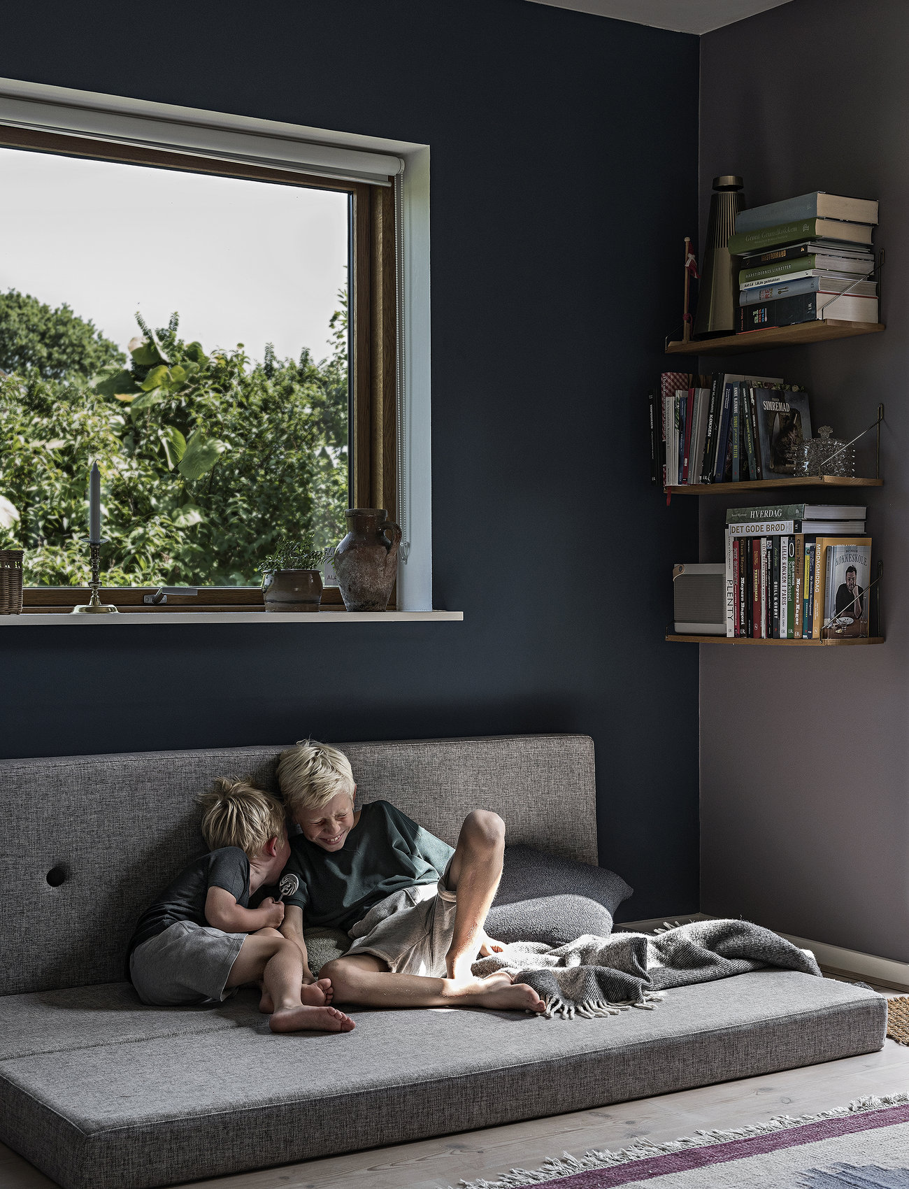 By KlipKlap Kk 3 Fold - Multi Grey W. Grey, One Size, Grey, Møbler > Puffer, Børn