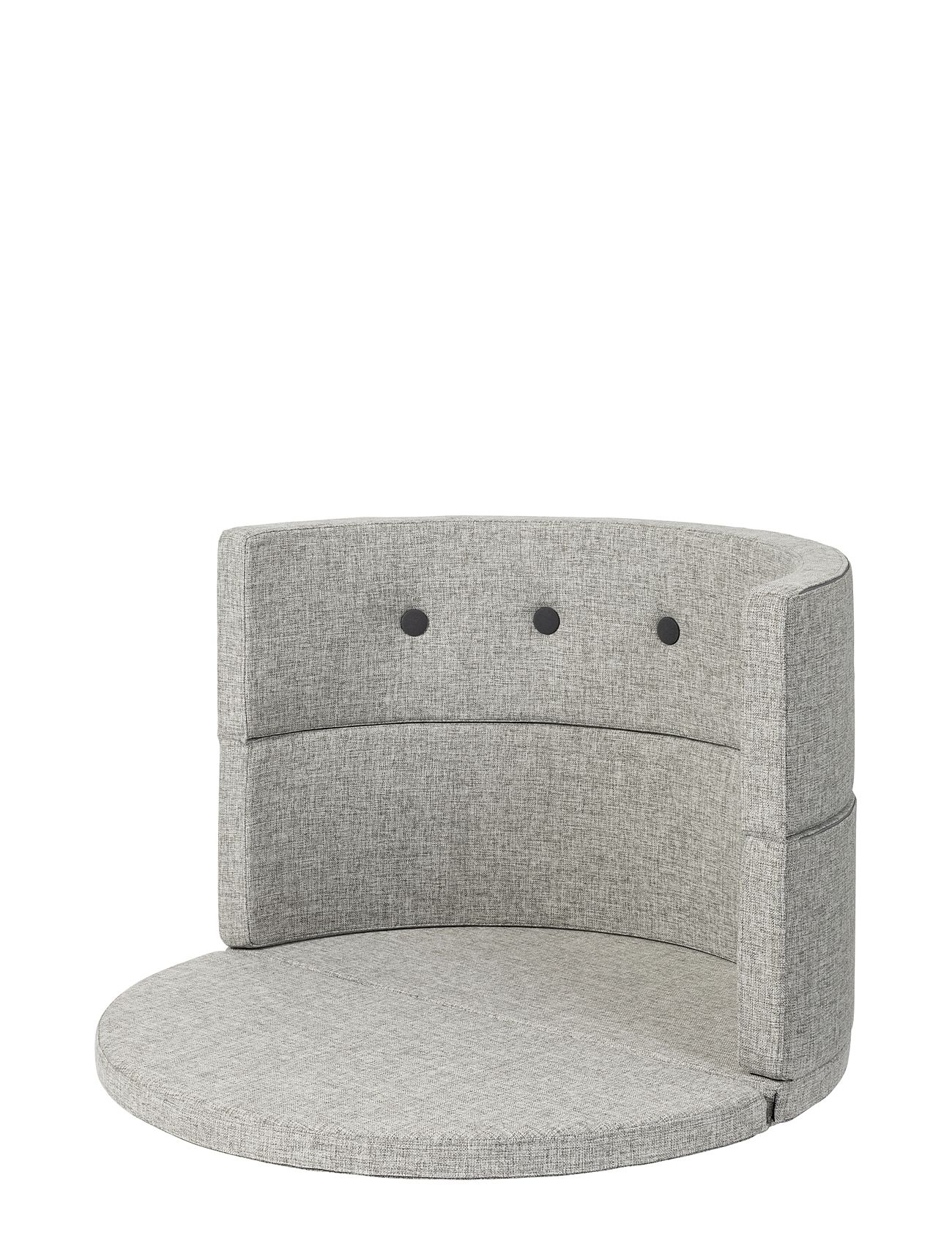 Kk Play Fold Circle - Multi Grey W. Grey Home Furniture Pouffes Grey By KlipKlap