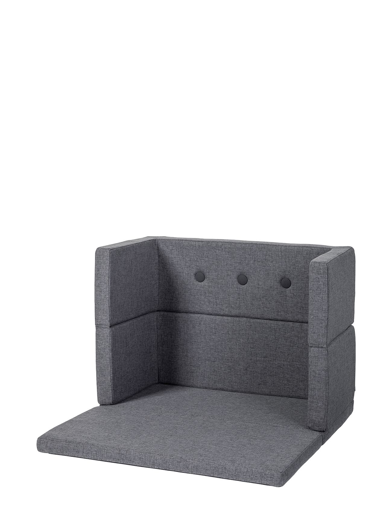 Kk Play Fold Square - Blue Grey W. Grey Home Furniture Pouffes Grey By KlipKlap