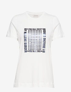 Under 300kr | T skjorter med trykk | Stort utvalg av de edc by Esprit COLOURBLOCK - Topper langermet - off white