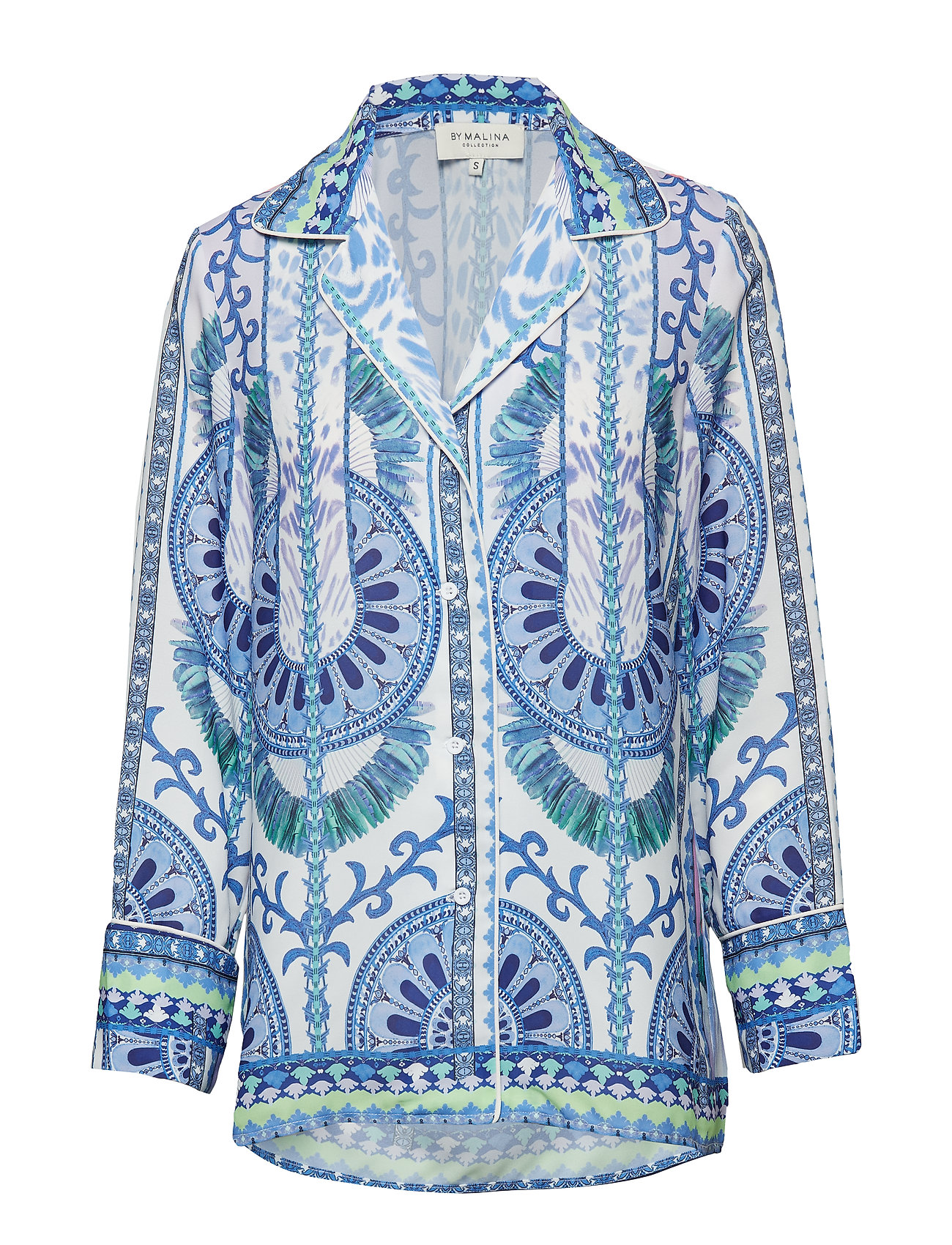 Valeria Shirt Blouse Lange Mouwen Blauw By Malina by malina kopen in de aanbieding Valeria Shirt Blouse Lange Mouwen Blauw By Malina by malina kopen in de aanbieding