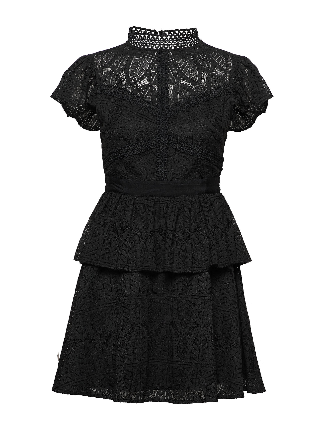 Grace Dress Korte Jurk Zwart By Malina by malina kopen in de aanbieding