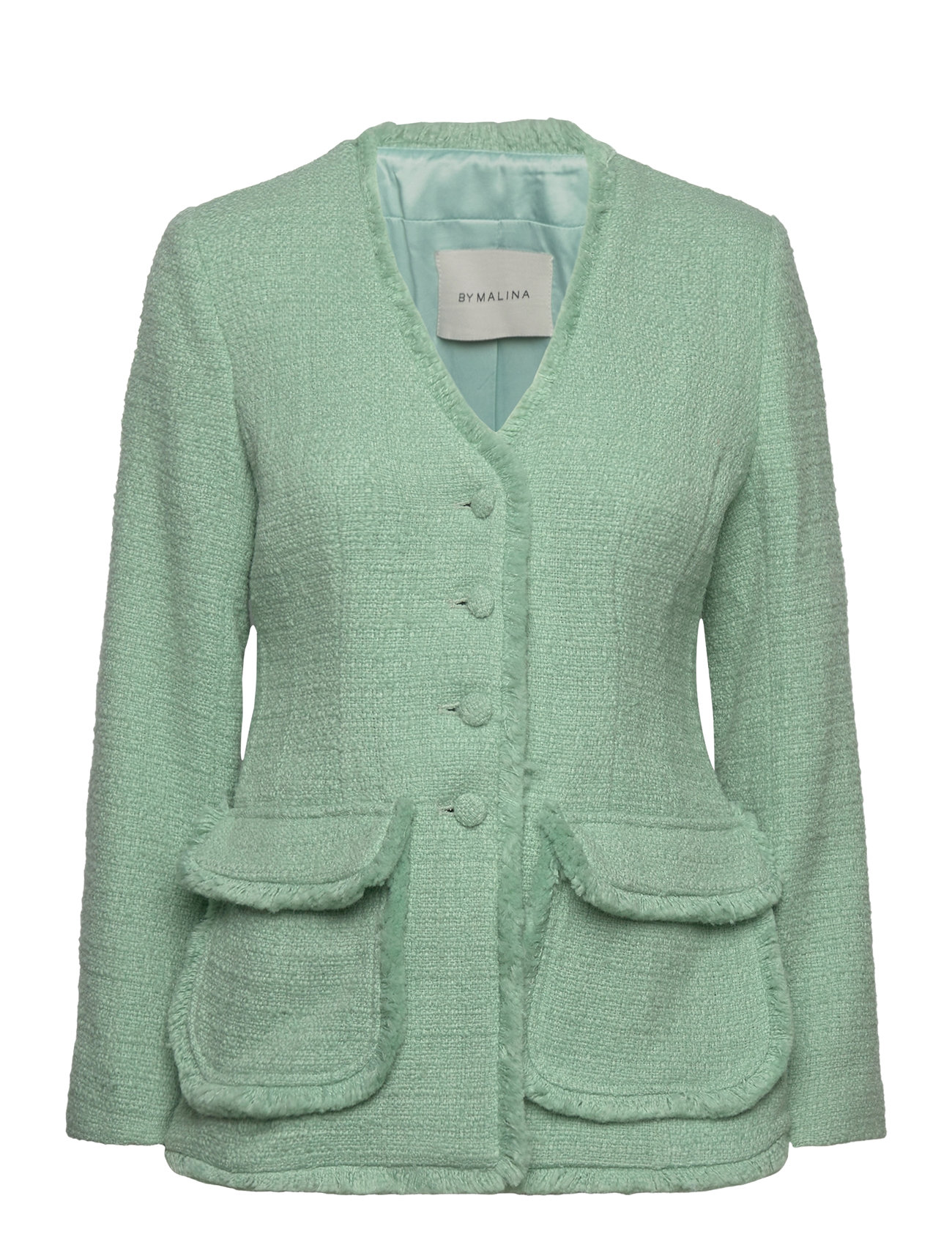 Malina Norma Fitted Boucle Blazer Grön