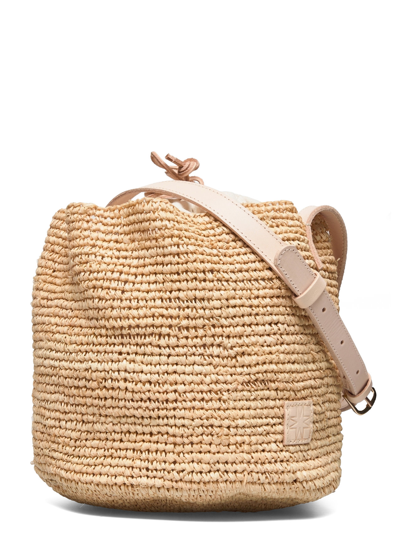 Eleni Rounded Straw Bag Designers Small Shoulder Bags-crossbody Bags Beige Malina