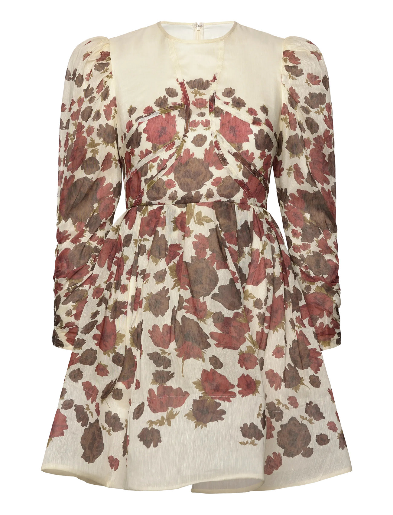 MALINA Leoni Silk Blend Mini Kleid Cream - XL - Damen