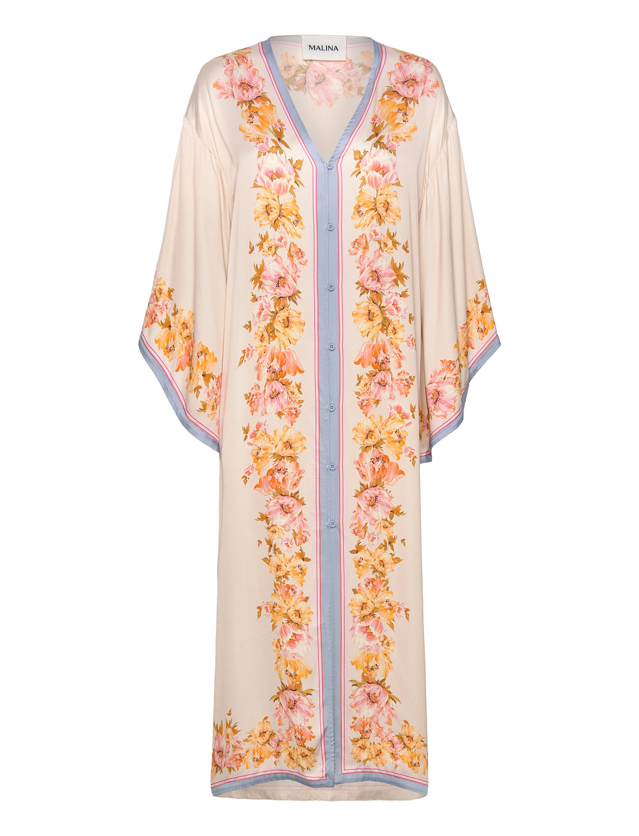 Malina Naya Printed Kaftan Kräm