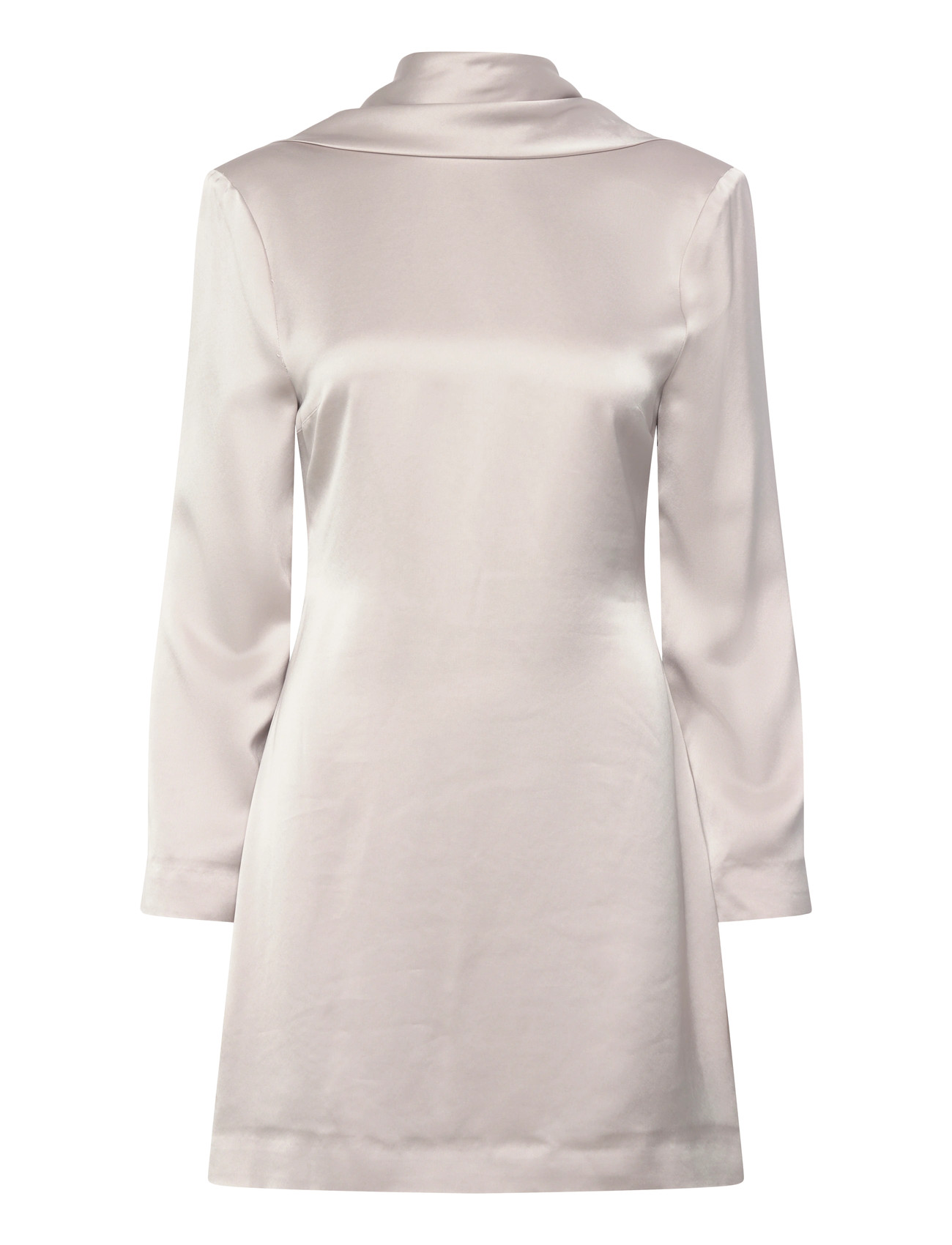 MALINA Joline Draped Back Mini Kleid Grau - S - Damen