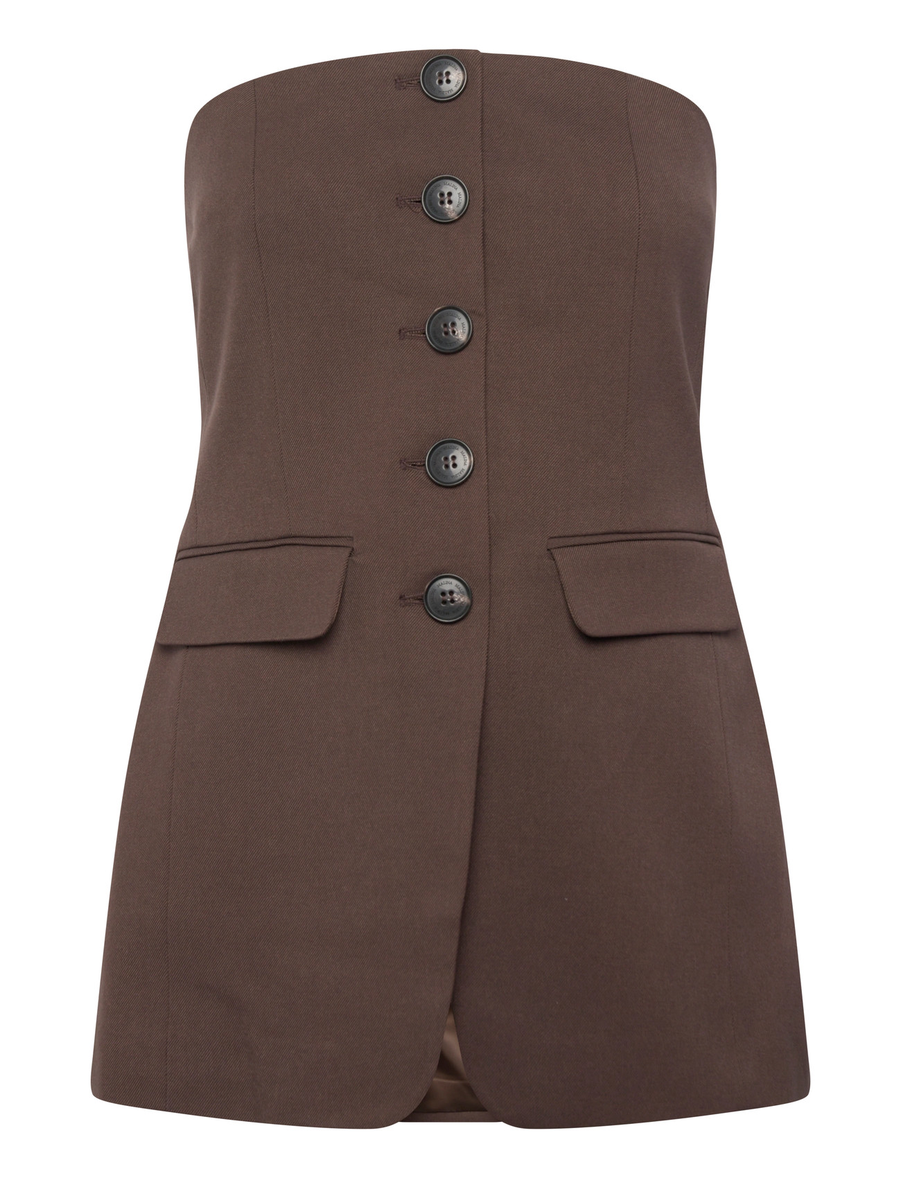 MALINA Lex Tailored Bustier Oberteil Braun - S - Damen