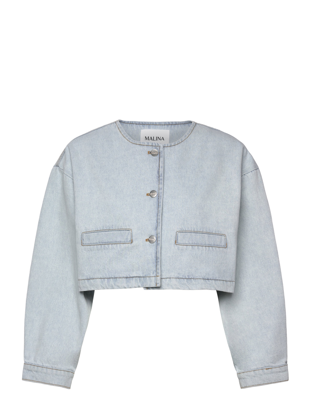 MALINA Elowen Cropped Denim Jacke Blau - 38 - Damen