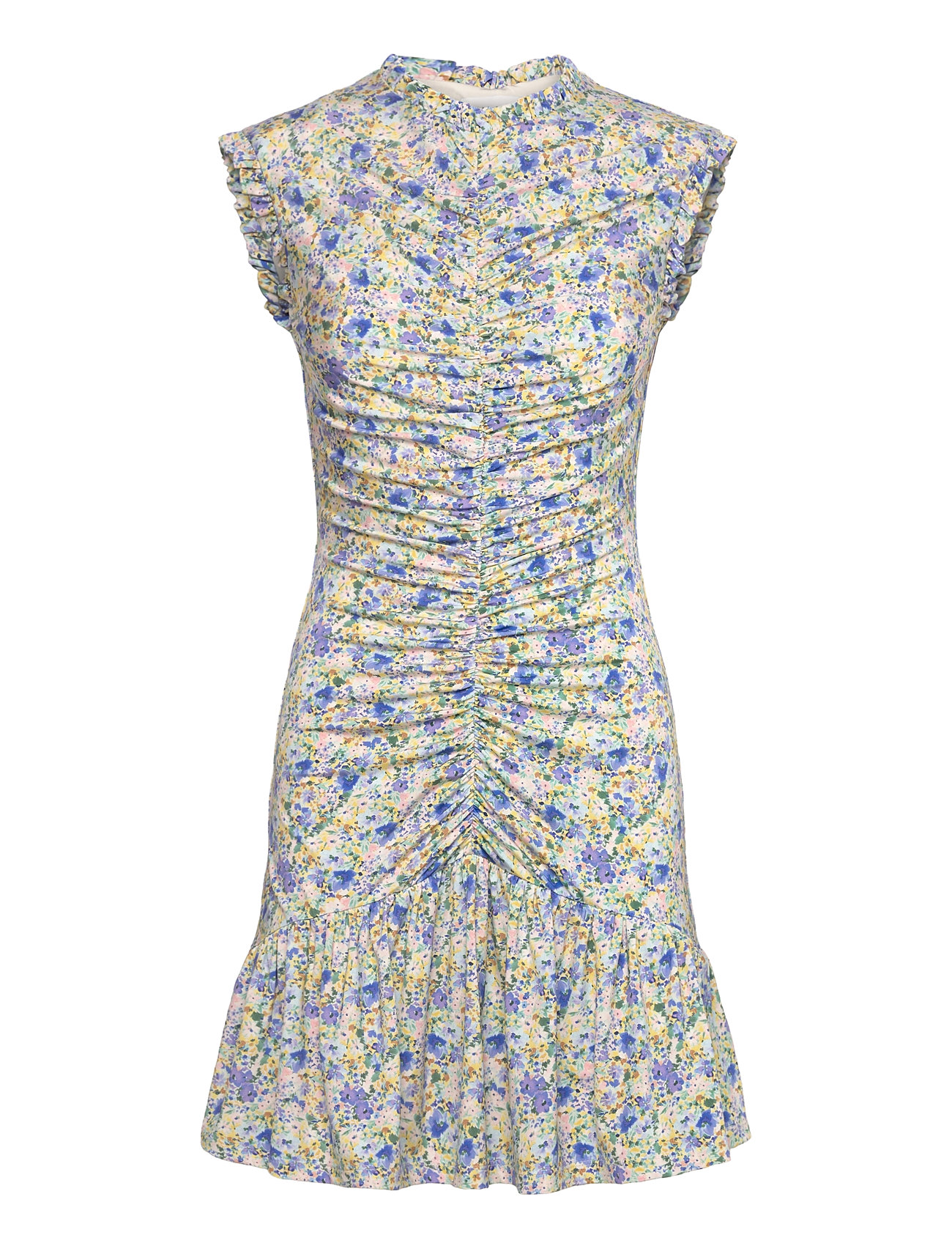 Agnes Draped Jersey Mini Dress Kort Kjole Multi/patterned Malina