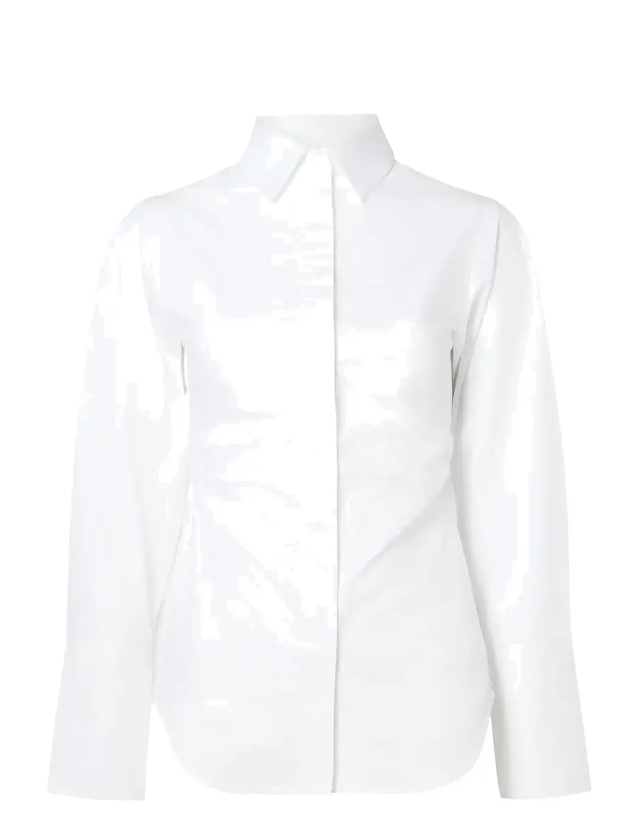 MALINA Calisa Fitted Poplin Shirt Weiß - 38 - Damen