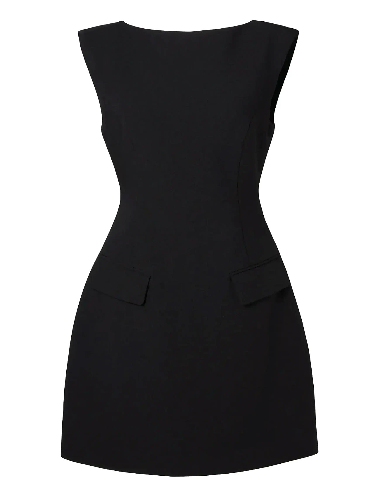 MALINA Adelina High Neck Mini Kleid Schwarz - 34 - Damen