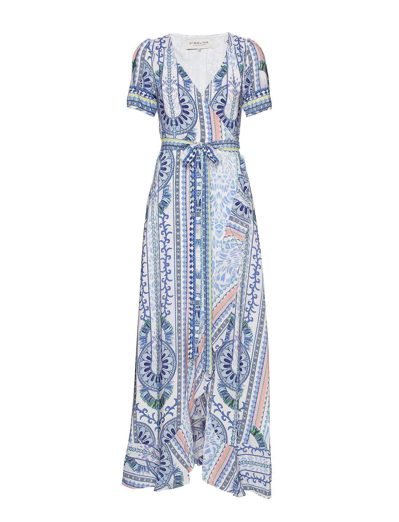 Alba Dress Maxi Galajurk Blauw By Malina by malina kopen in de aanbieding