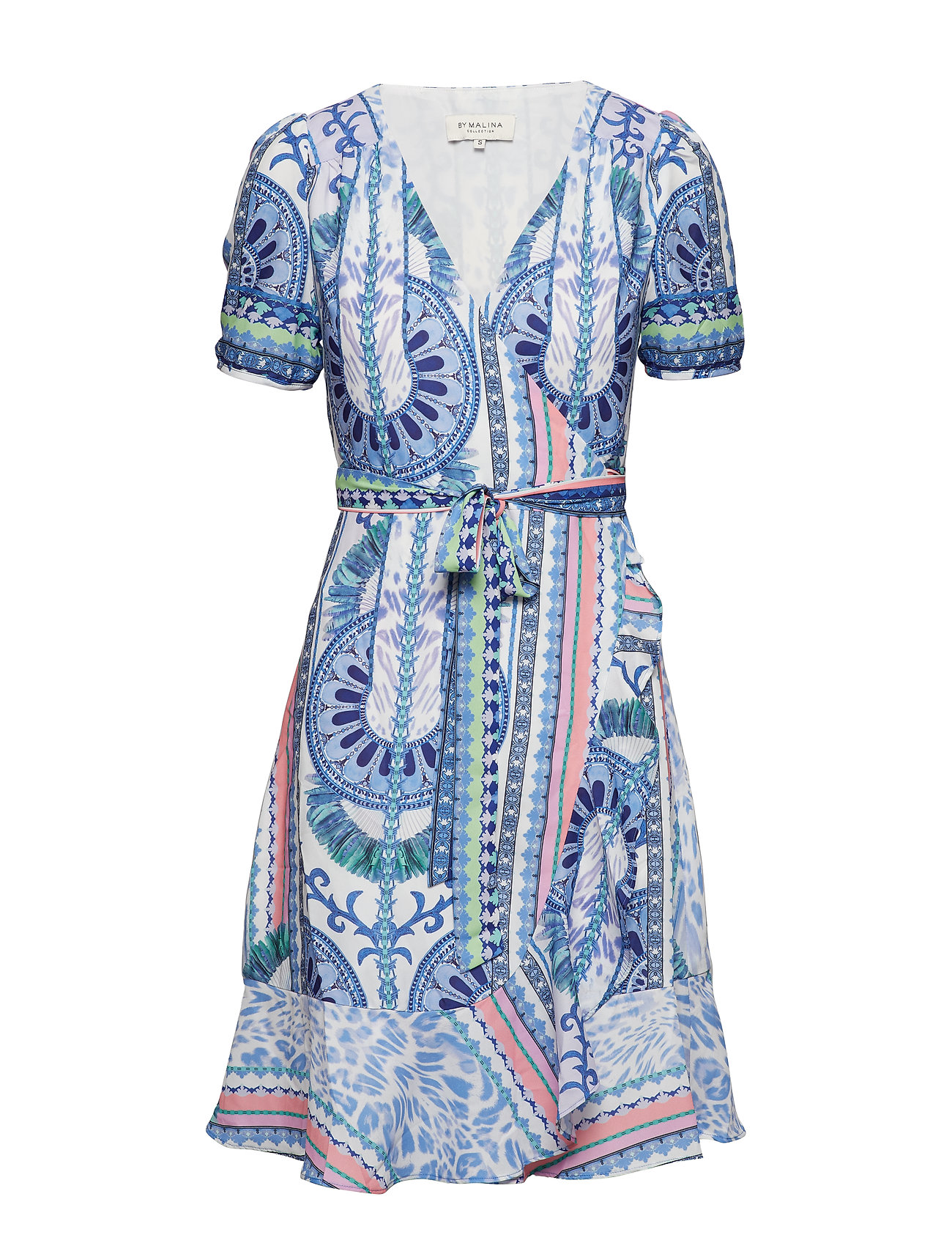 Alba Mini Dress Jurk Knielengte Blauw By Malina by malina kopen in de aanbieding