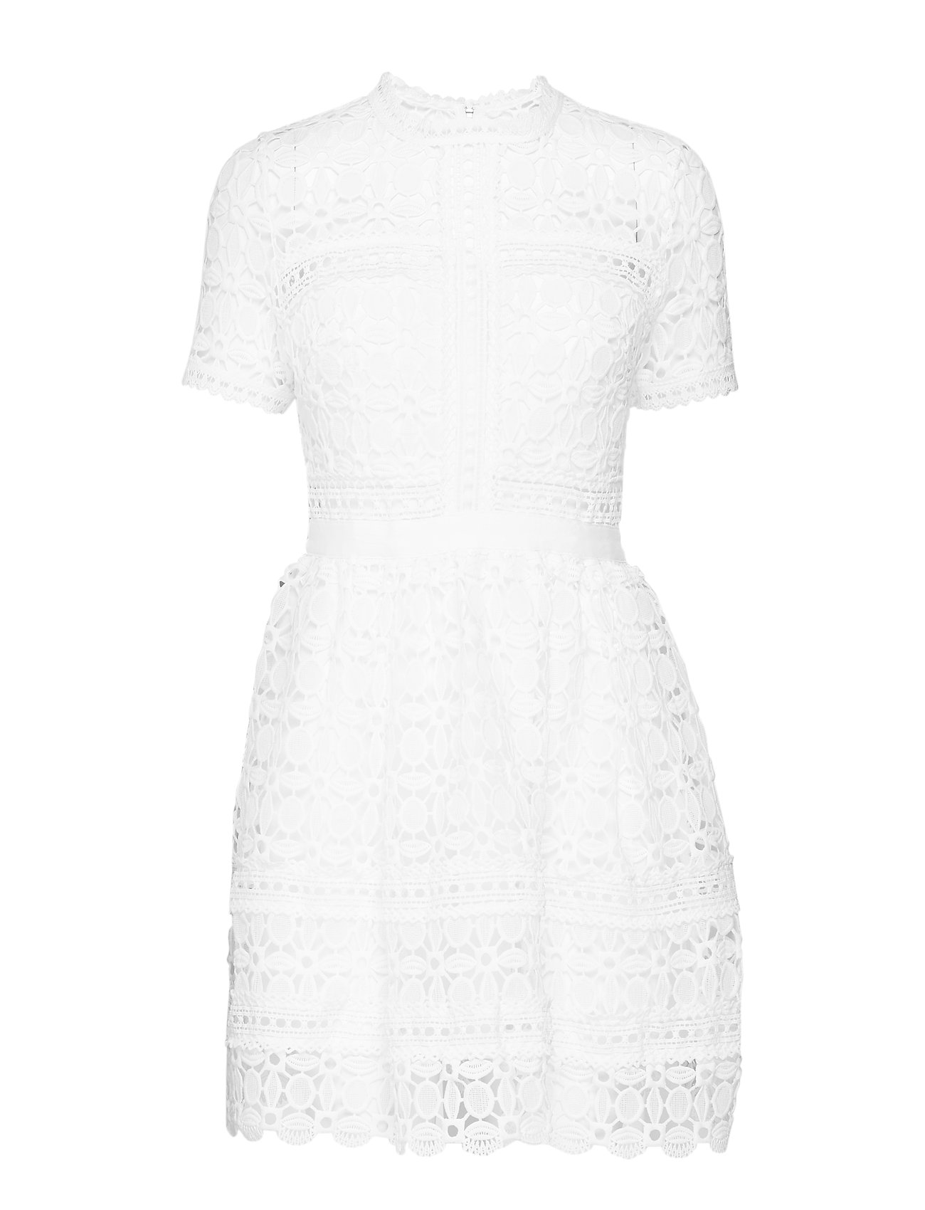 Nora Dress Kort Klänning Vit By Malina By Malina - Klädmärken Online