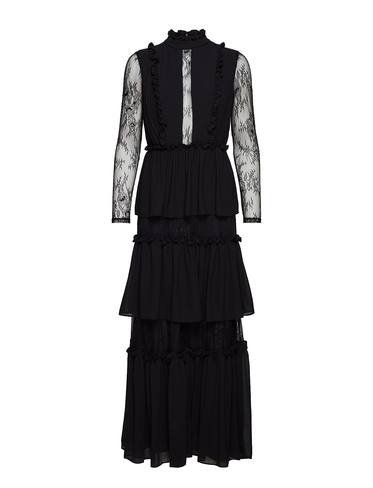 Gina Maxi Dress Galajurk Zwart By Malina by malina kopen in de aanbieding Gina Maxi Dress Galajurk Zwart By Malina by malina kopen in de aanbieding
