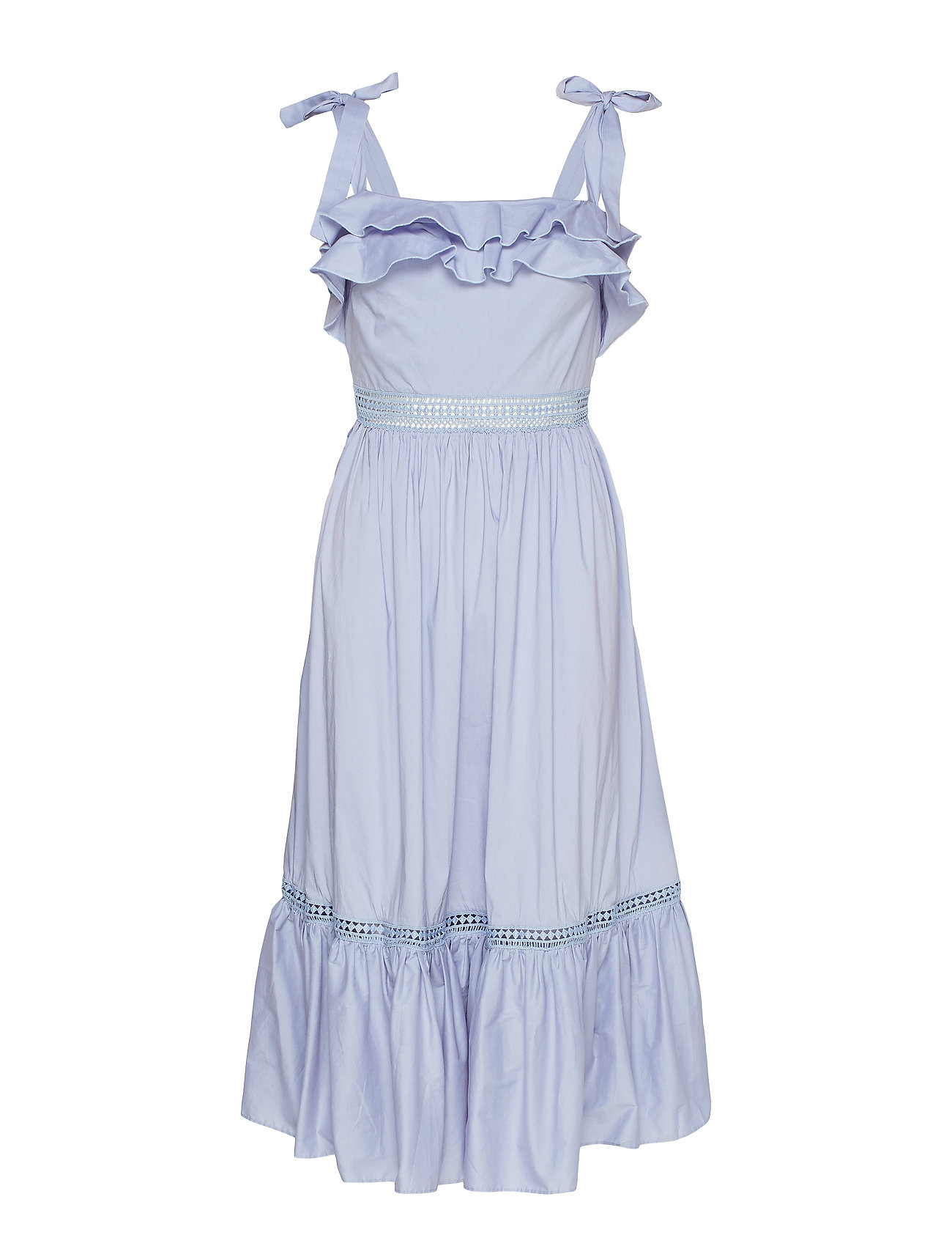 Jeanni Dress Jurk Knielengte Blauw By Malina by malina kopen in de aanbieding