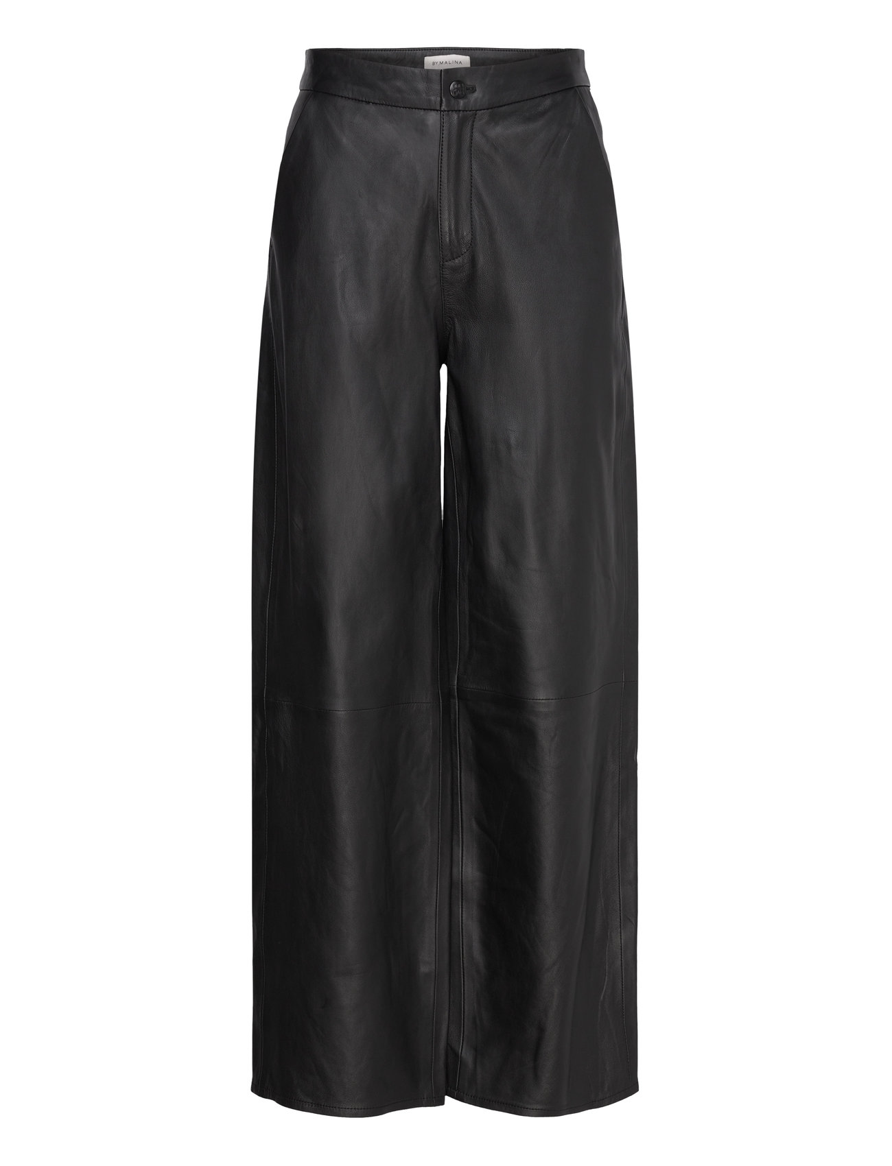 Malina Felise High Rise Wide Leather Pants Svart