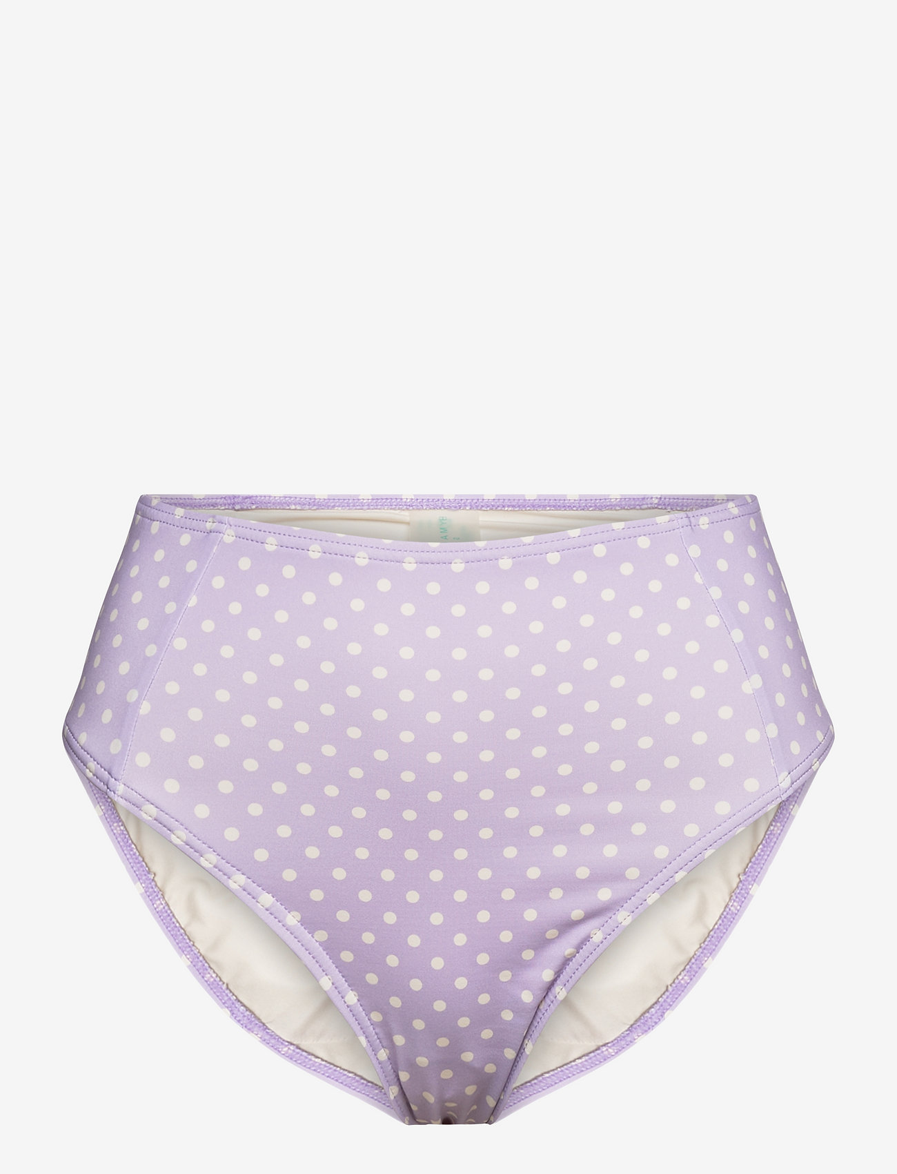 By Malina - Denise bikini bottom - bikini ar augstu vidukli - polka-dot lavender - 1