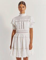 By Malina - Iro mini dress - sukienki koronkowe - white/pink - 0
