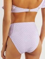 By Malina - Denise bikini bottom - bikini ar augstu vidukli - polka-dot lavender - 4