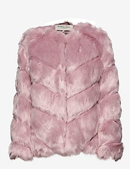 Oria Faux Fur Jacket (Rosé) (1439.40 kr) By Malina By Malina Fuskepels Oria Faux Fur Jacket Rosa Jakker