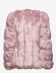 Oria Faux Fur Jacket (Rosé) (1439.40 kr) By Malina By Malina Fuskepels Oria Faux Fur Jacket Rosa Jakker