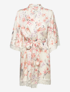 Melanie robe - blouses & shirts - romantic orchid cream