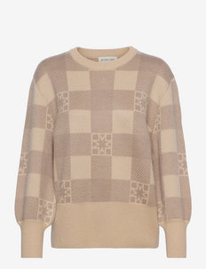 Bianca sweater - džemperi - iconic print sand