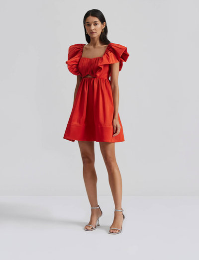 Malina Bree Frill Detailed Mini Dress - Short Dresses - Boozt.com