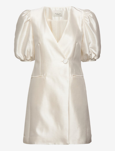 Silk blazer mini dress