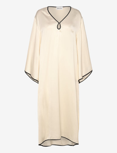 Briony satin kaftan dress