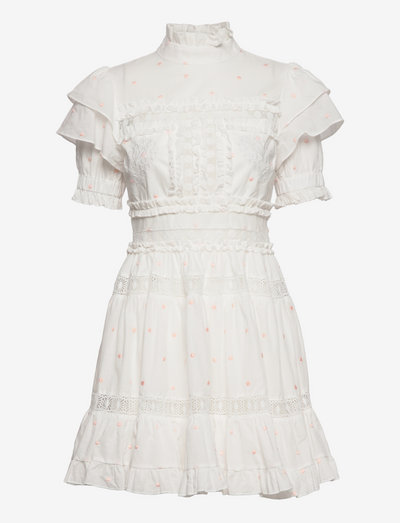 Iro mini dress - sukienka koktajlowa - white/pink