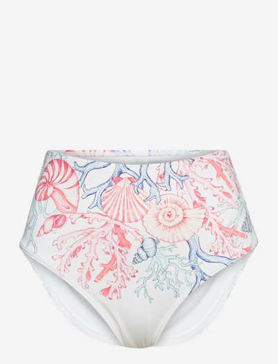 Noemi bikini bottom - bas de maillot taille haute - capri corals blush