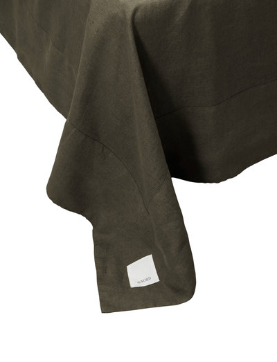 Bed skirt, Gunhild, Snow w. coal