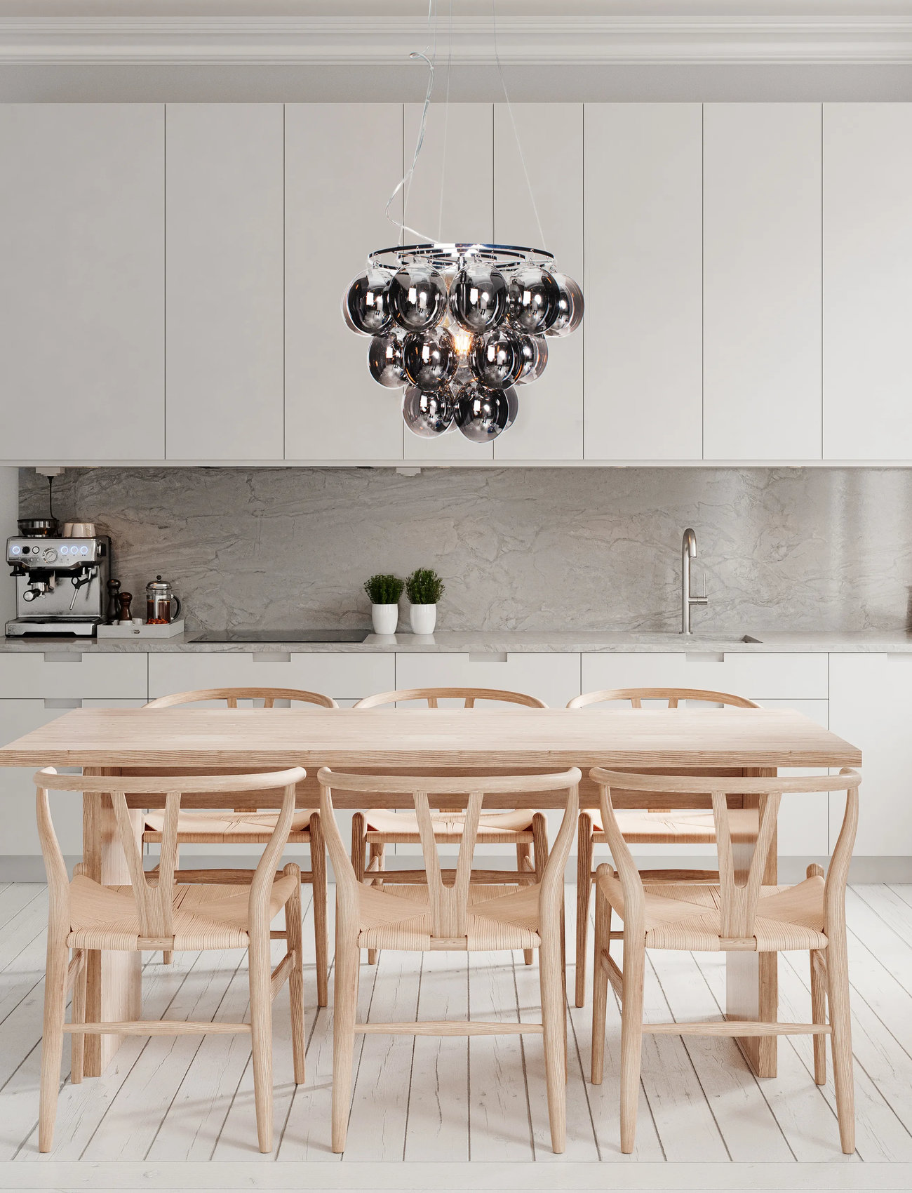 By Rydéns Bubbles Taklampa Rökgrå, Ø 50 cm, Silver, Loftslamper > Pendellamper, Unisex