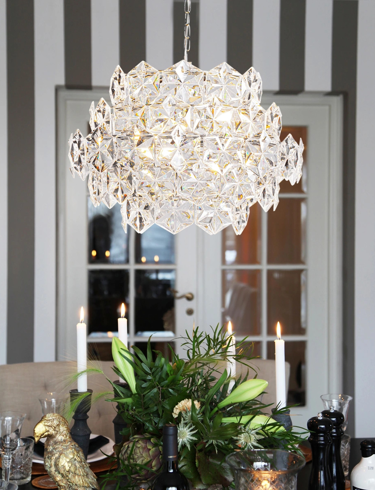 By Rydéns Pendantl Amp Monarque Mini, 42X58 cm, Silver, Loftslamper > Pendellamper, Unisex