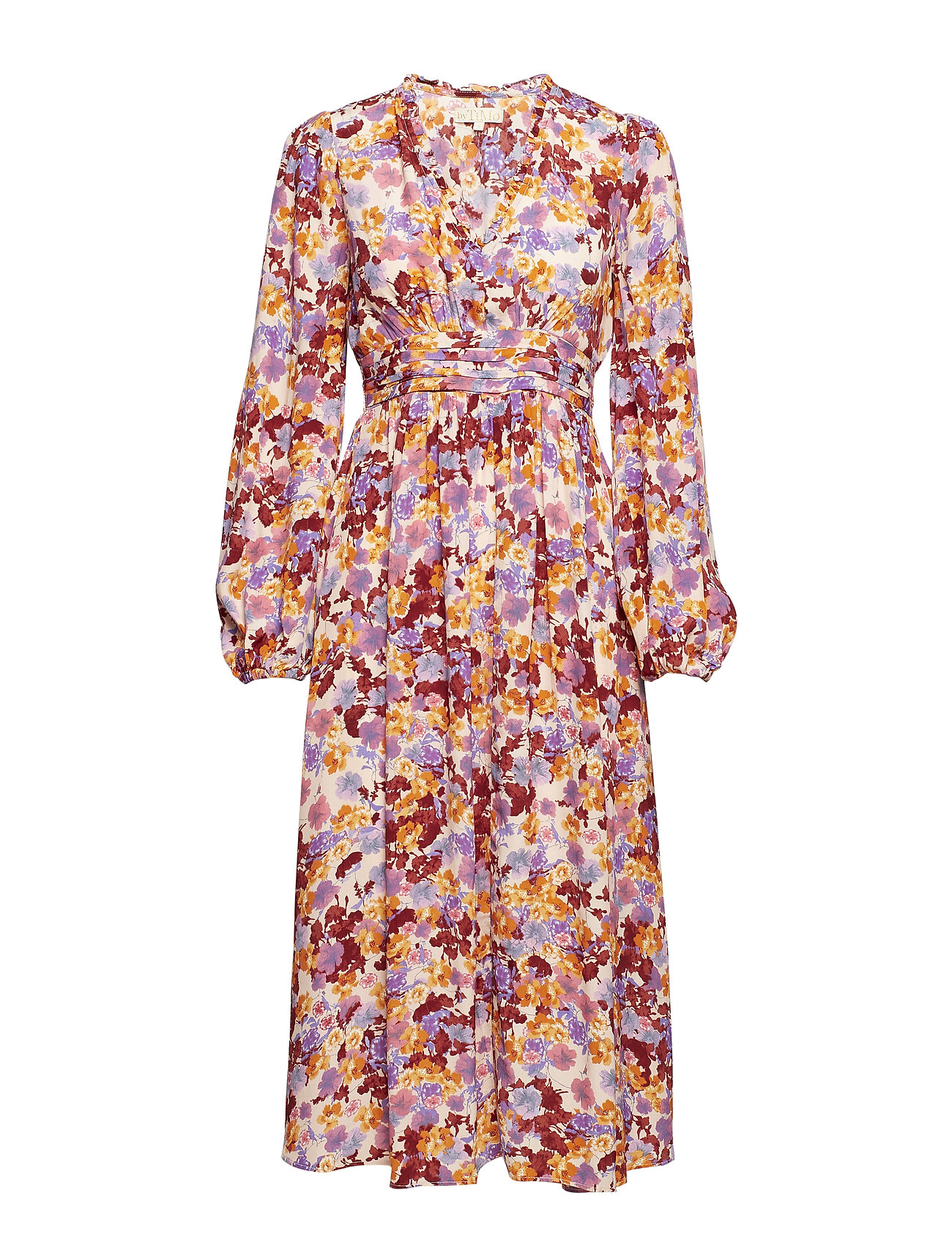 By Ti Mo Ruffle Bell Sleeve Dress Jurk Knielengte Oranje By Ti by ti mo kopen in de aanbieding