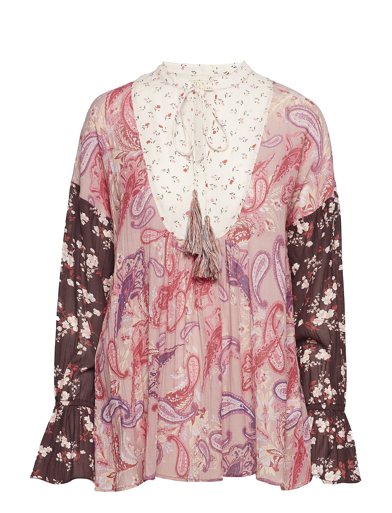 By Ti Mo Bohemian Loose Blouse Lange Mouwen Roze By Ti by ti mo kopen in de aanbieding