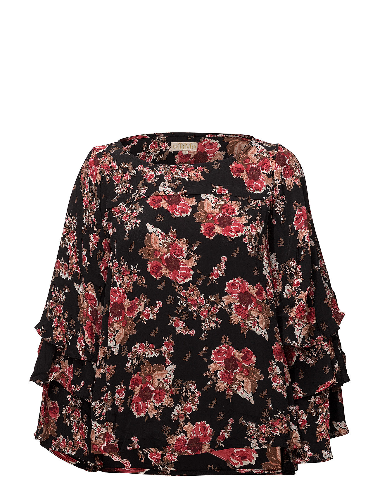 By Ti Mo Printed Flared Blouse Lange Mouwen Multipatroon By Ti by ti mo kopen in de aanbieding By Ti Mo Printed Flared Blouse Lange Mouwen Multipatroon By Ti by ti mo kopen in de aanbieding