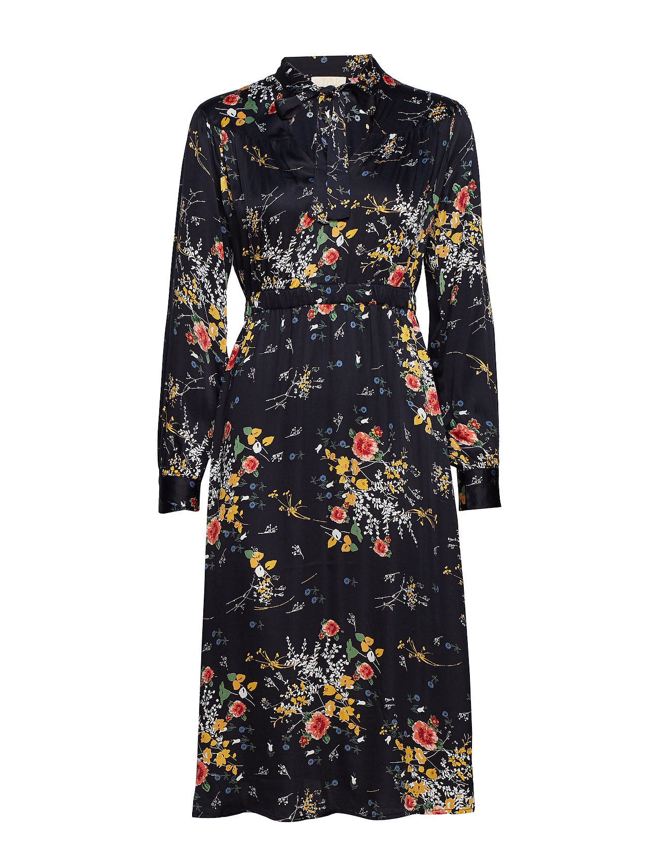 By Ti Mo Satin Bowtie Dress Jurk Knielengte Zwart By Ti by ti mo kopen in de aanbieding