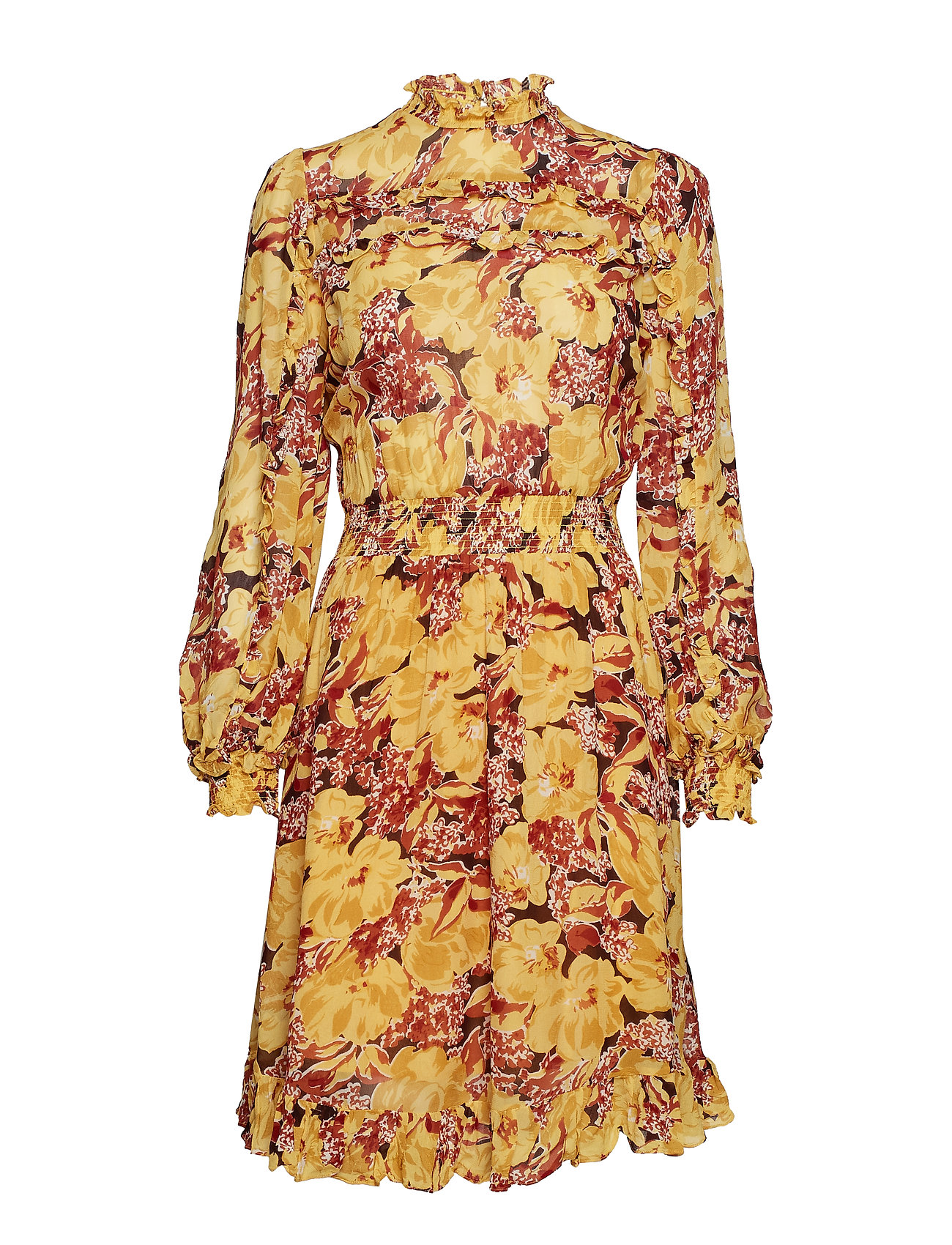 By Ti Mo Semi Couture Smocking Dress Korte Jurk Geel By Ti by ti mo kopen in de aanbieding