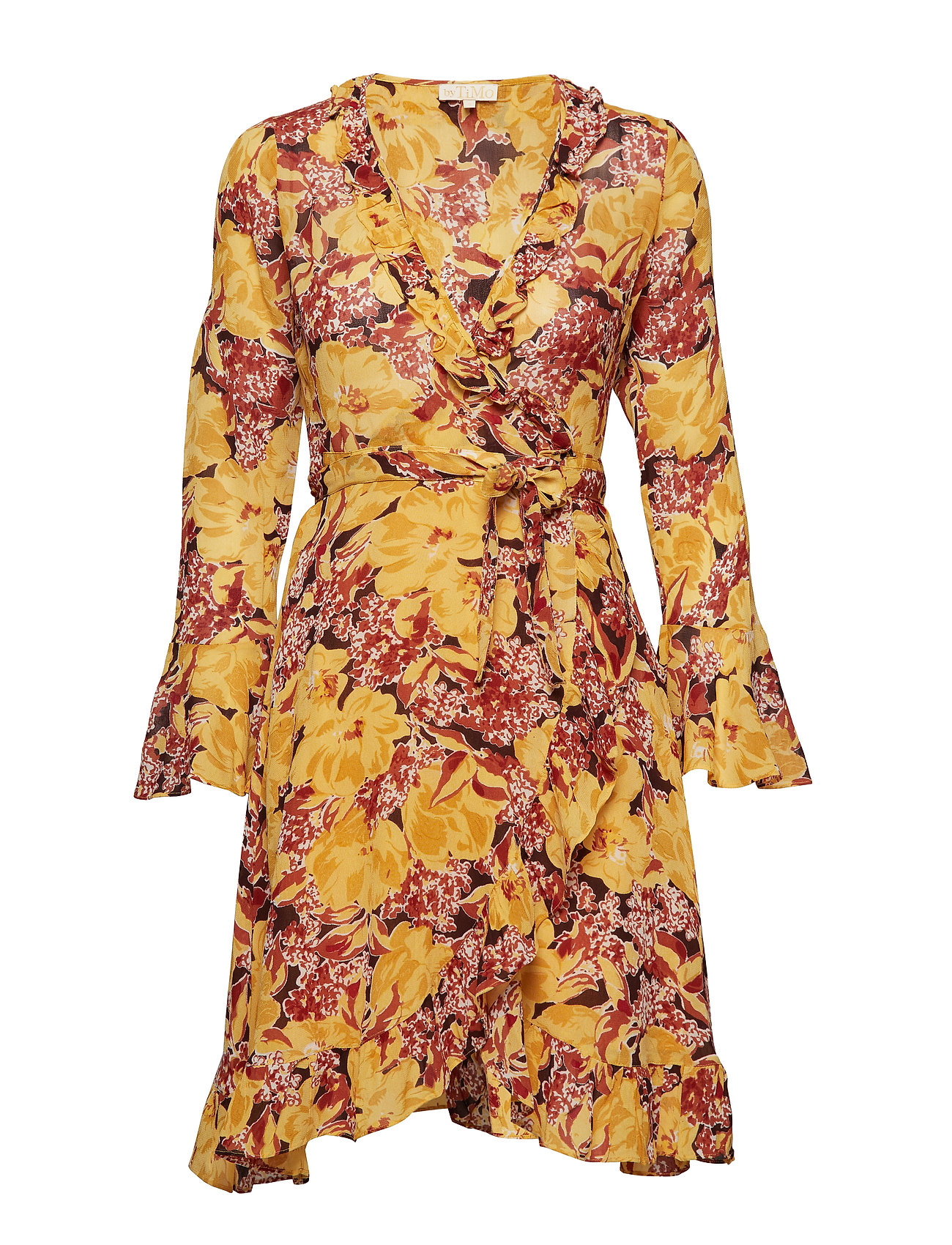 By Ti Mo Semi Couture Wrap Dress Korte Jurk Geel By Ti by ti mo kopen in de aanbieding