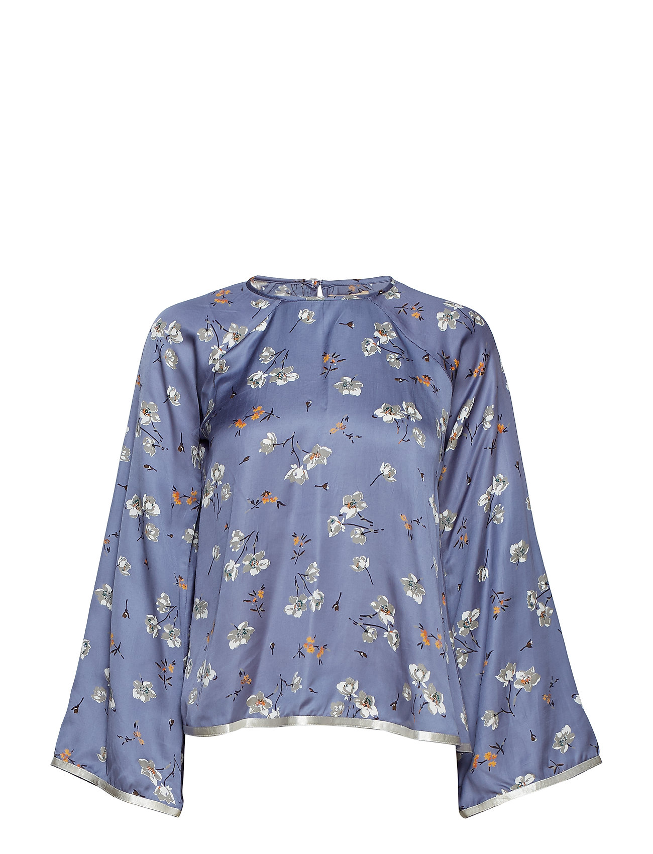 By Ti Mo Contrast Blouse Lange Mouwen Blauw By Ti by ti mo kopen in de aanbieding By Ti Mo Contrast Blouse Lange Mouwen Blauw By Ti by ti mo kopen in de aanbieding