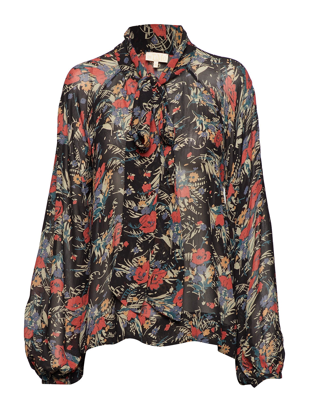 By Ti Mo Semi Couture Bow Blouse Lange Mouwen Multipatroon By Ti by ti mo kopen in de aanbieding